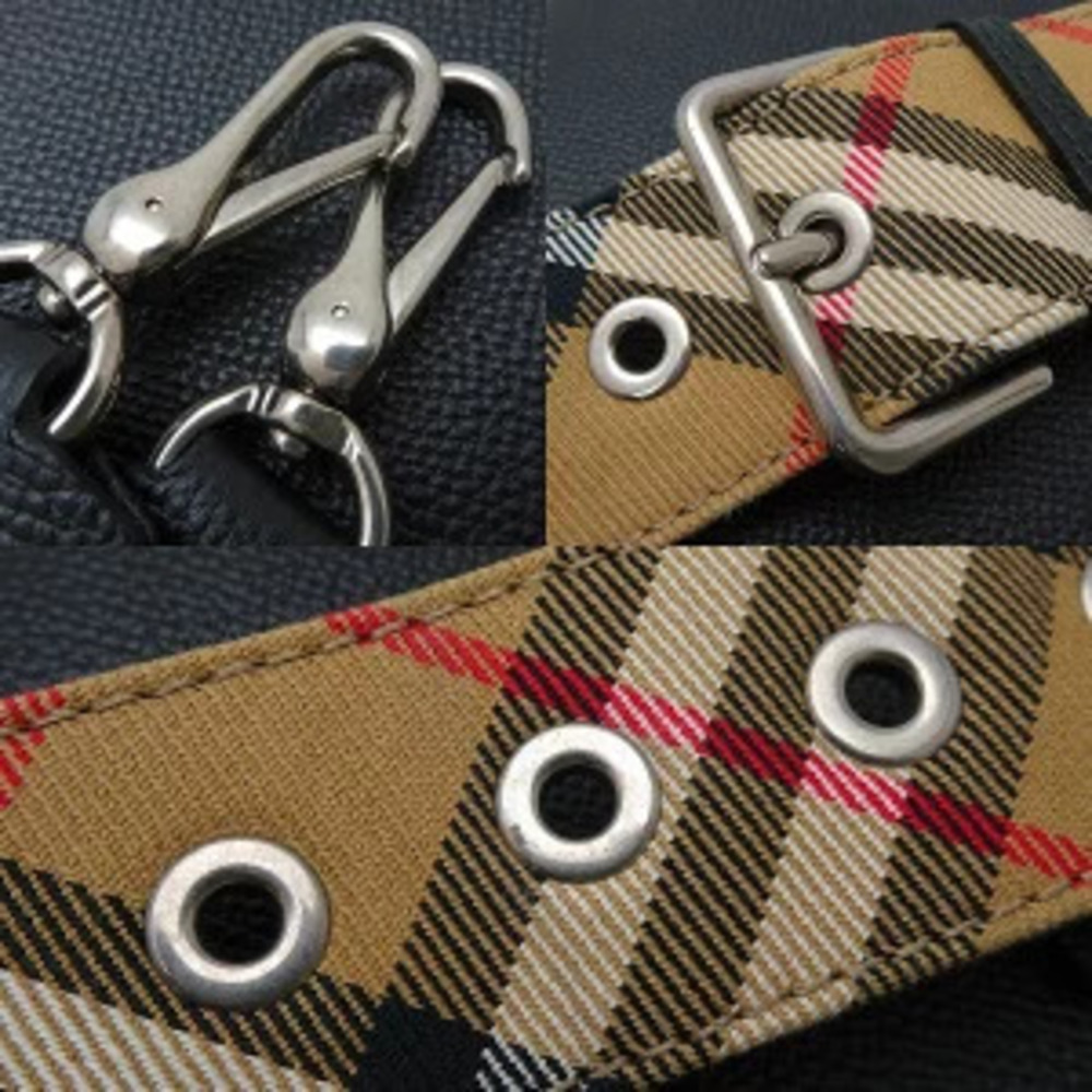 BURBERRY Banner Leather Bag Black - Picture 7 of 9
